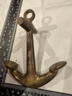 Vintage Solid Brass 6  Anchor - Nautical