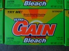Lot Discontinued Ultra Gain Odor Removing Bleach Laundry Detergent Box 1993 Usa