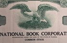 1968 International Book Corporation Stock Certificate 100 Shares Eagle