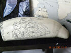Scrimshaw Sperm Whale Tooth Resin Reproduction  lady Liberty  6 3 4  