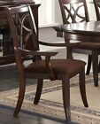 New Cherry Brown Finish 7 Piece Dining Room Set W  Rectangular Table Chairs Icax