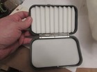 Unused Hardy Alnwick Large Neroda Deep Trout Fly Fishing Box Green Dry Wet