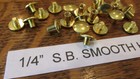 Chicago Screw 1 4  Solid Brass 1 Doz  Leather Belt Fastener Bolt Saddlery Brass