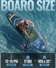 Atpross Inflatable Paddle Board 10 6  X 33  Blue Oxford Fabric Stand Up Sup Eva