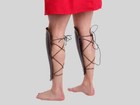Bronzed Steel Knight Armor Greaves Set  Medieval Cosplay Leg Armor For Larp Even