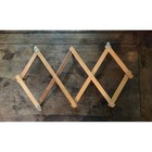 Vintage Wooden Expandable Peg Rack Expands To 31 