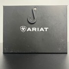 Ariat Mens Western Floral Scroll Logo Belt Buckle Silver Tone A37006 Fits 2 Inch