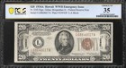 1934-a  20 Hawaii Frn Emergency Note Frn Pcgs 35 Wwii Currency Fr 2305 46617