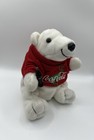 Coke Coca Cola 1997 Vintage Bean Bag Plush Polar Bear W  Bottle Red Shirt 6  New