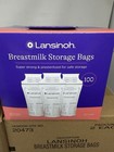 12 Packs 100ct   1200total   Lansinoh Breastmilk Breast Pump Storage Bags 20473
