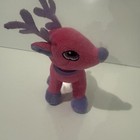 Dan Dee Pink Reindeer Plush Stuffed Animal Purpleantlers Christmas Holiday 7 