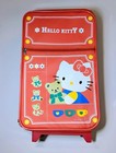Vintage 1995 Hello Kitty Rolling Suitcase Red Sanrio Large Child Luggage W  Key