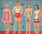 Vintage Uncut 1948 Top Notch Paper Dolls rare  1 Top Reproduction  1 Seller