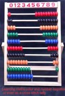 Magikon Wooden Counting Number Frame  10 Rows Abacus For Kids Learning Math