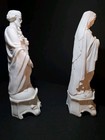 Antique Mauger Et Fils French Bisque Porcelain Statues Mary Joseph Pair Ihs Am