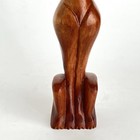 Atomic Wooden Seated Siamese Cat Figurine Mid Century Modern 12    Vintage Tiki