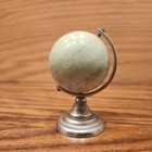 Vintage Green Soapstone Globe 3 5  Desktop Paperweight Decoration Mcm