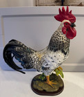 Gallant Rooster Bird Hand Painted 17  Resin Sculpture Home Decor Beautiful
