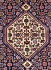 Spectacular Tribal Vintage Area Rug Wool Authentic Bijar 3 8 X 5 6 Dark Blue  