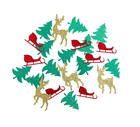 Glitter Confetti Reindeer  Sleigh  Tree Design Table Scatter Choose Pack Amount