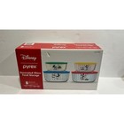 Disney Pyrex Mickey Mouse Decorated Glass Food Storage Bowls 8pc Set W Lids