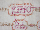Sampler 1976 Hand Embroidered  a Chain Is Only As Strong As Its Weakest Link 