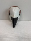 Vintage Hand Carved Wood Sparrow Bird Mask Latin American Folk Art Wall Decor