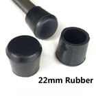 Round Rubber   Pvc Black Blanking End Cap Caps Tube Pipe Inserts Plug Bung 22mm