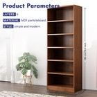 71   6-tier Bookshelf With Open Storage Shelf Storage Rack For Bedroom Display