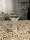Artland Prescott Handblown Honeycomb Martini Glasses With Mixing Pitcher   Stir