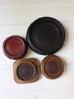 Lot Of 4 Asian Wooden Vase Plant Stands