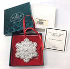 Towle 1995 Sterling Old Master Snowflake Ornament 6th Ed Box Pouch Coa Complete