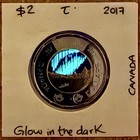 2017 Canada Toonie 2 Dollars Glow In The Dark Dance Of The Spirits Colour Coin T