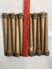 Wood Bobbins Spools Wooden Industrial Style Spindles 8 75  Wooden Quills Lot-10 