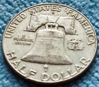 90  Silver Franklin Half Dollar Usa 1963 D