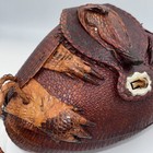 Vtg 1940s Taxidermy Armadillo Hide Leather Purse Handbag Head Claws Body Shell