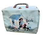 Lunchbox Mam   zelle Blue Vinyl Vintage Aladdin Kitschy Lunch Pail Child Neocurio