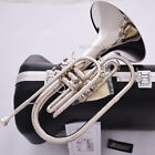 Professional Jinbao F Key Marching Mellophone Silver Nickel Horn Hard Case