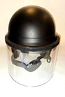 Premier Crown 906 Police Riot Duty Helmet Black With Face Shield Free Shipping