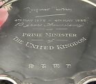 Sterling Silver Tray Margaret Thatchers Anniversary English Sterling Salver Tray