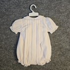 Feltman Brothers Baby Girl Romper 8m Light Pink Hand Embroidered Nwt Classic