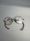 Antique vintage Eyeglasses W case - Round Wire Rimmed Spectacles 40 Mm Lenses