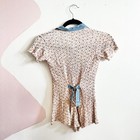 Vintage Floral Romper Girls Sz 5 Retro Cottagecore Y2k 2000s