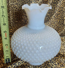 Antique Milk Glass Lamp Shades - 1 Large 5 Small