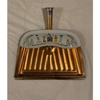 Vintage Jv Reed Copper Tone Dustpan Whisk Broom Set M Taber Dutch Folk Art