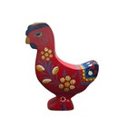 Rare   Vintage Danish Hojholm Bogense Rooster Solid Wood 6  Figure Farmhouse 