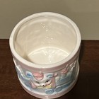 Vintage Ceramic Drum  Planter  baby Nursery Decor