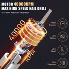 Professional Electric Nail File Drill Manicure Tool Pedicure Machine Set Kit 