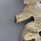 Vintage Native American Hoop Dancer Brooch Pin Broken Hand Silver Tone 2 5in