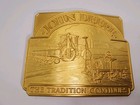 Vintage 1996 John Deere Tractors With Planters Gold Plated Metal Belt Buckle 